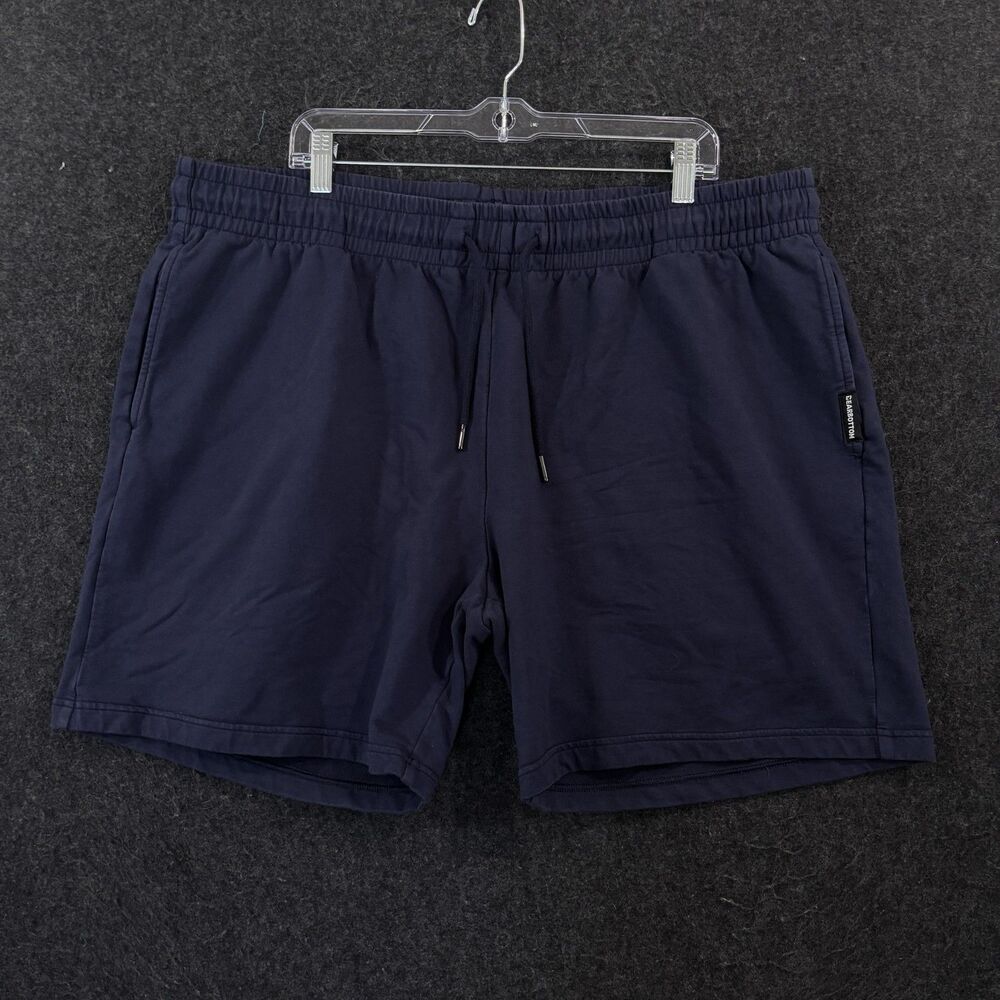 Bearbottom Sweat Shorts Men's 3XL Navy Blue 7" Elastic Waist Stretch Casual